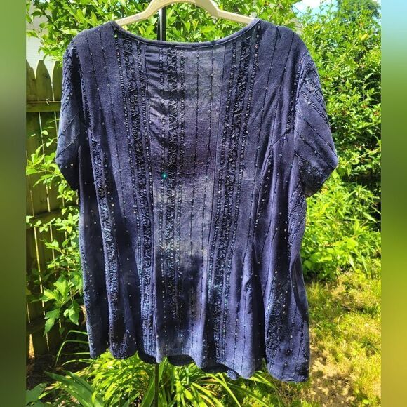 Blue Short Sleeve Tunic - Picture 7 of 9